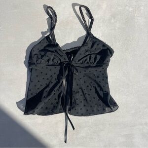 CottonOn longline bralette in black